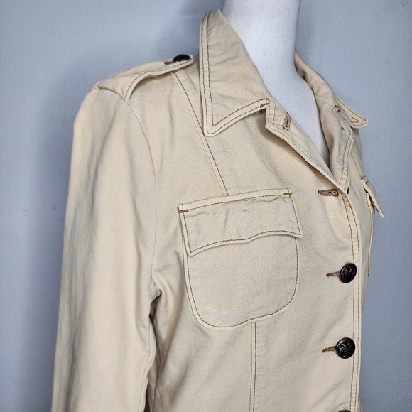 Vintage Ralph Lauren Original Polo Jeans Military Style Chore Jacket Size Medium - Picture 10 of 16